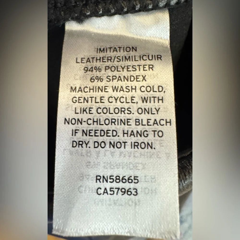 NEW BP. By Nordstrom Women’s Black Faux Leather Leggings Size XL - Picture 6 of 6